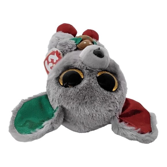 Retired TySilk Beanie Boos Mac Christmas Mouse With Tags - Like New Condition - Picture 6 of 8